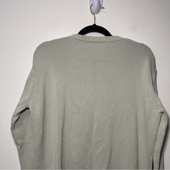 Brandy Melville Sage Green Cotton Button Front Cardigan Sweater Made in Italy - Picture 6 of 8